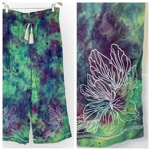 House of Harlow Tie Dyed Wide Leg Pants